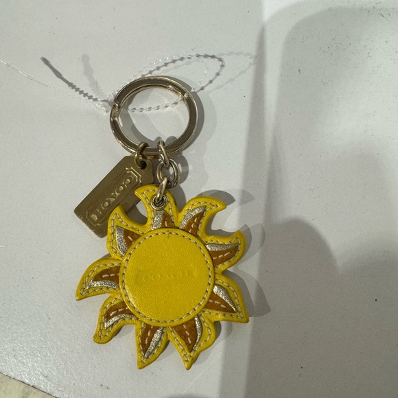 Coach Sunburst Yellow Keychain - Picture 2 of 2